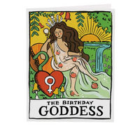 goddess birthdy greeting card