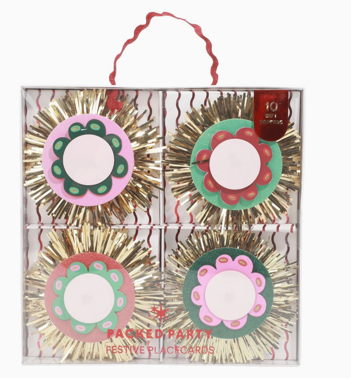 Packed Party Holiday Placecard & Gift Topper Celebration Decor