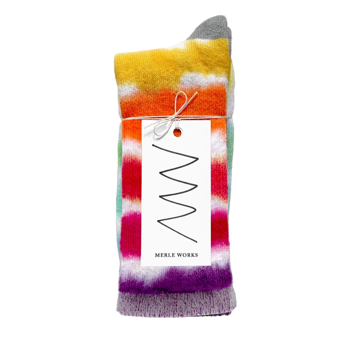 Rainbow Tie-Dye Dressy Socks