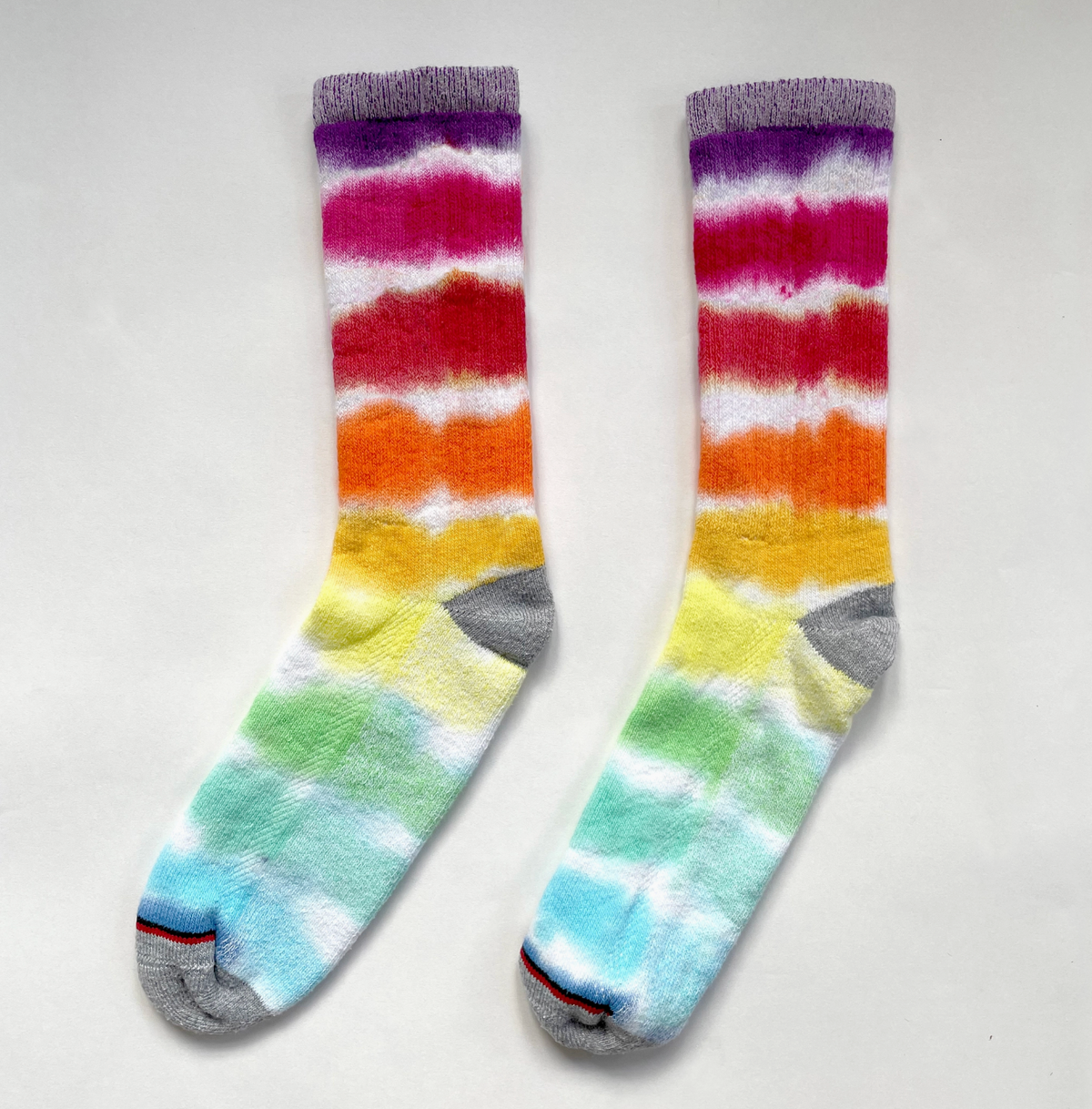 Rainbow Tie-Dye Dressy Socks