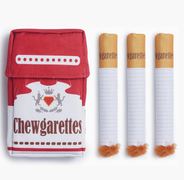 3-Pack Organic Catnip Kicker Chew Toys For Indoor Cats, Red