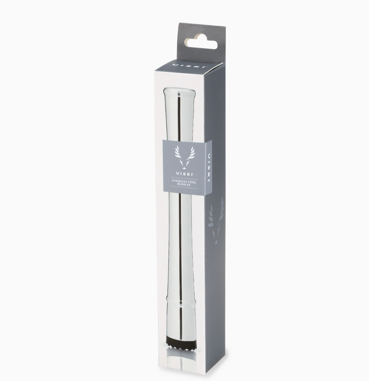 Polished Silver Finish Stainless Steel Muddler