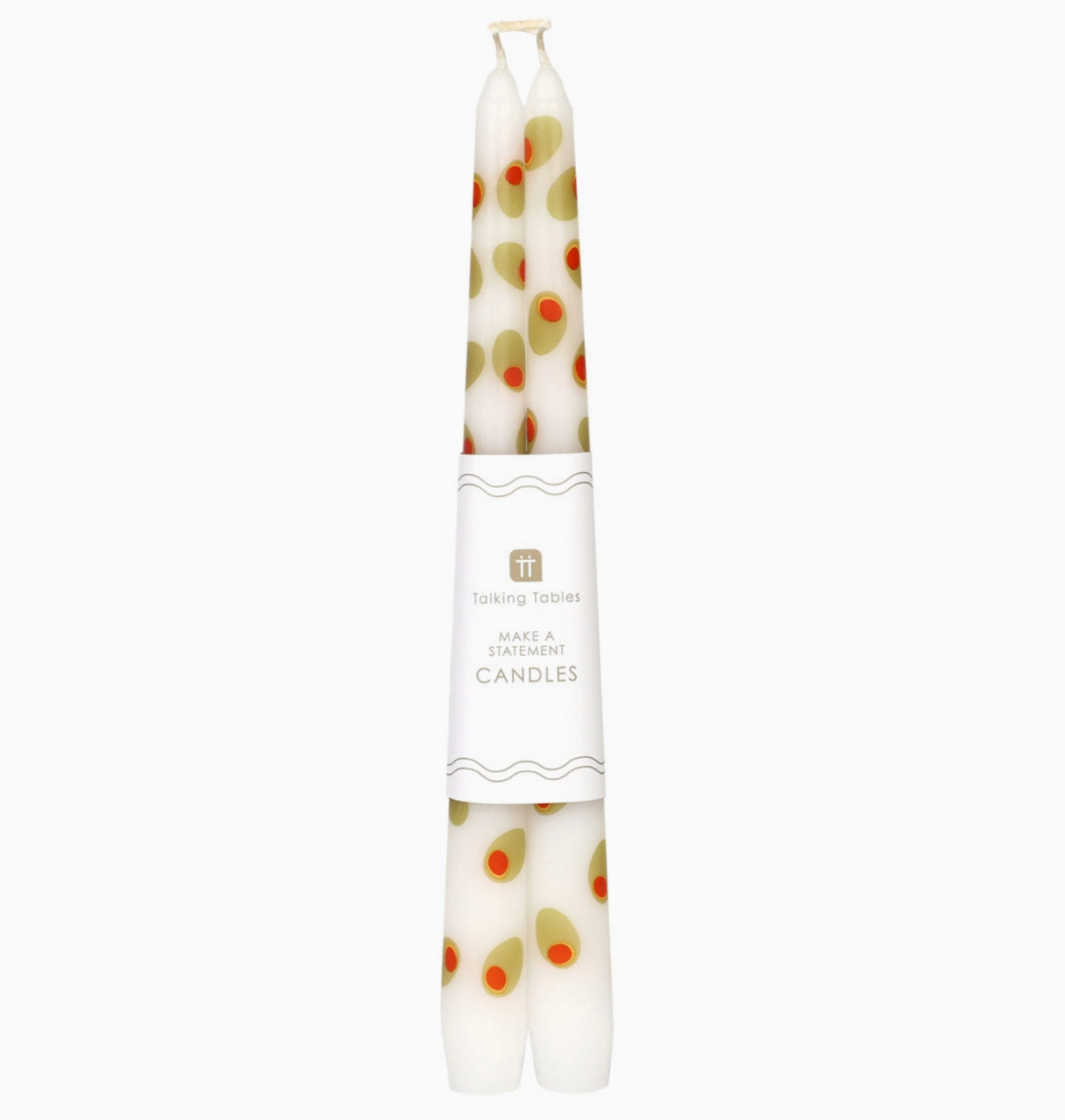 olive Dinner Candles - 2 Pack |