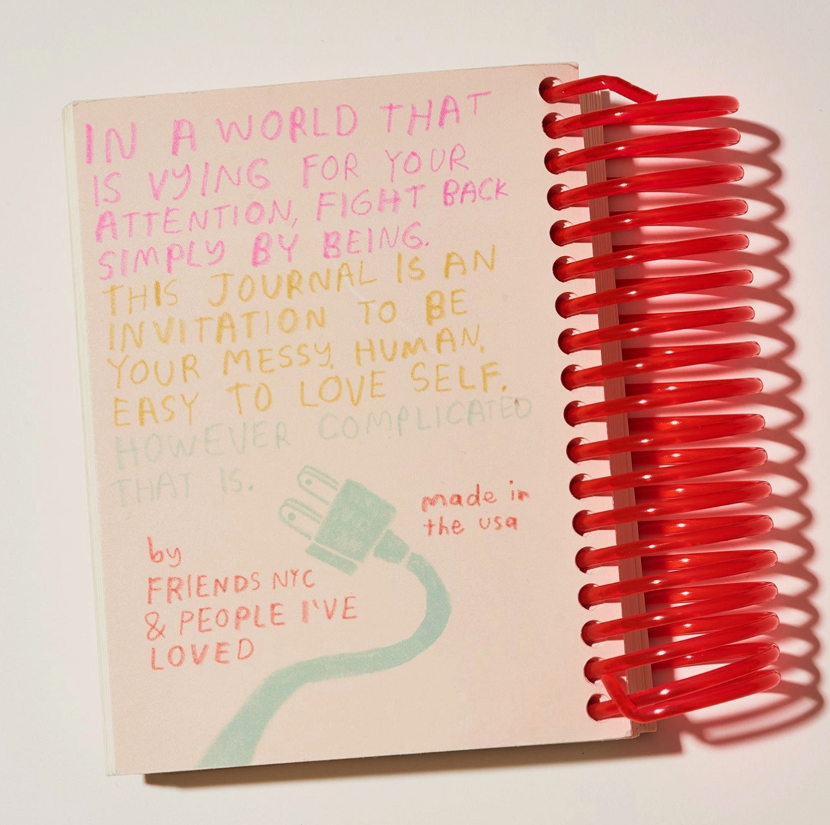 Unplug spiral notepad