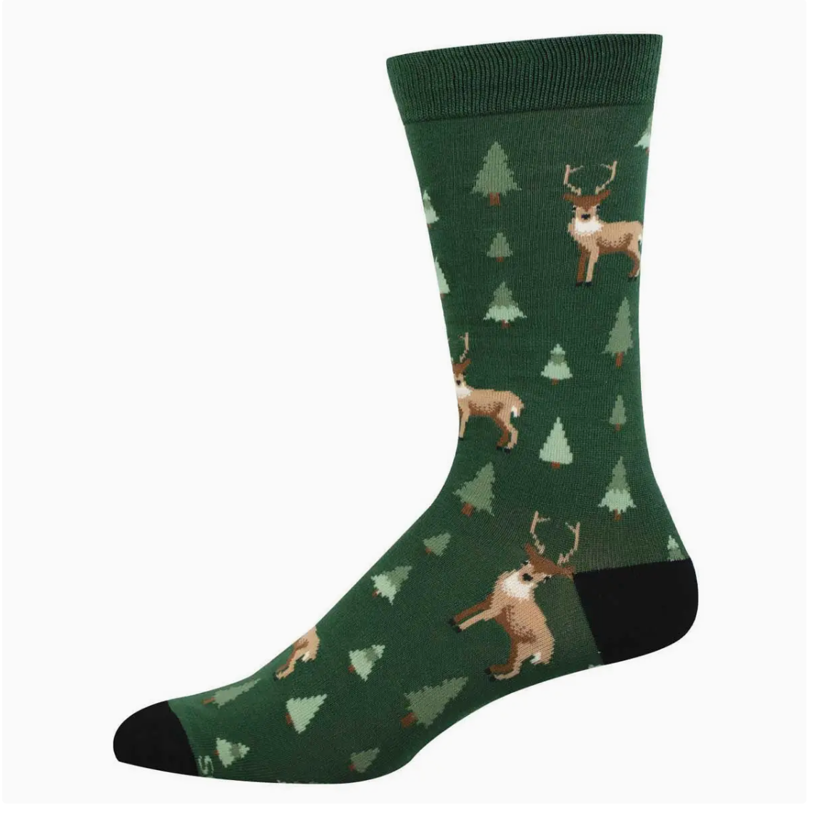 deer in trees socks