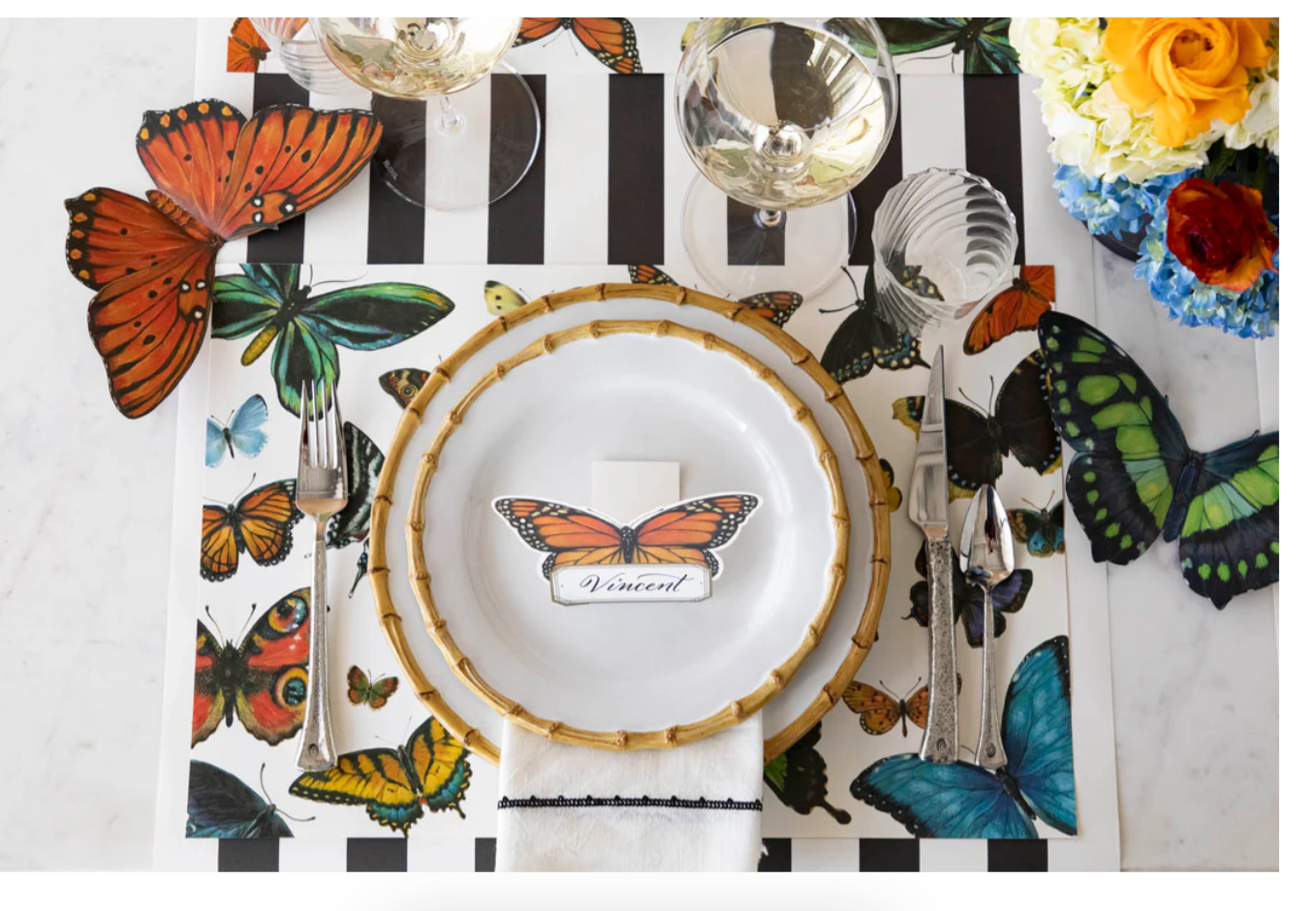 butterfly flight - paper placemat