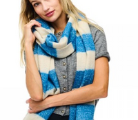 plaid/stripe: fuzzy scarf