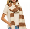 plaid/stripe: fuzzy scarf