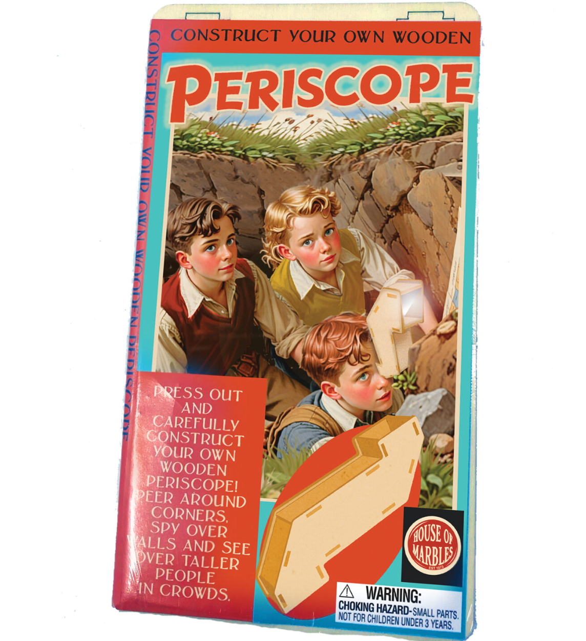 Wooden Periscope Construction Kit