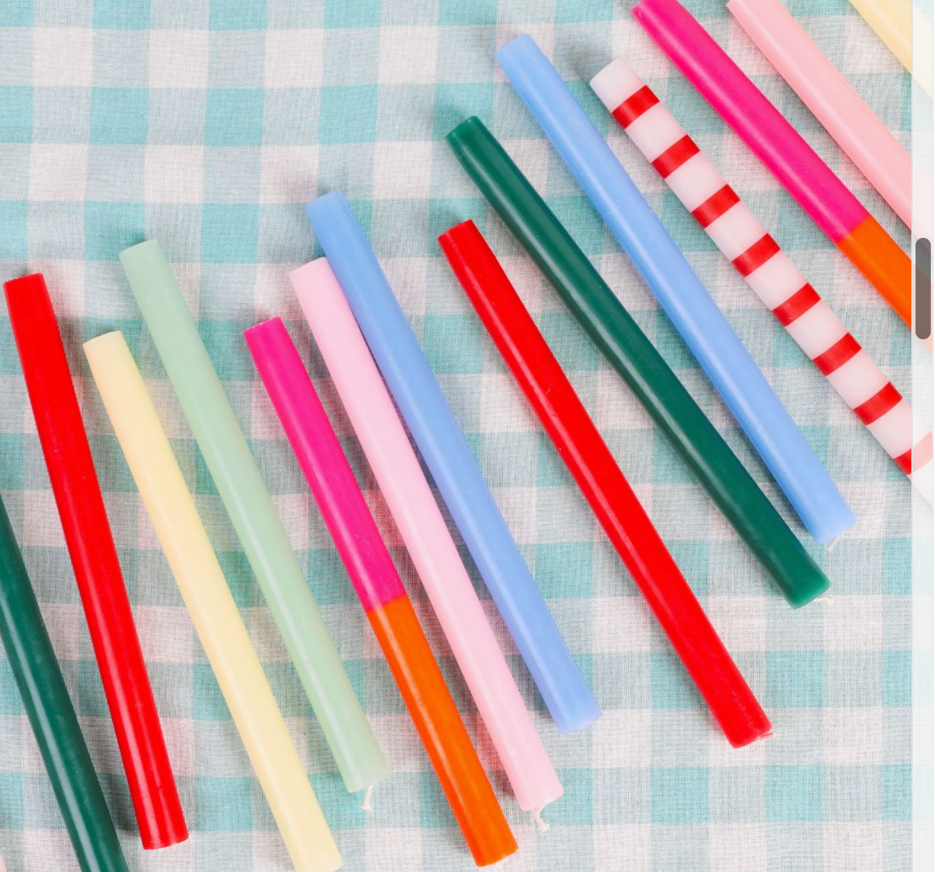 designer taper candle