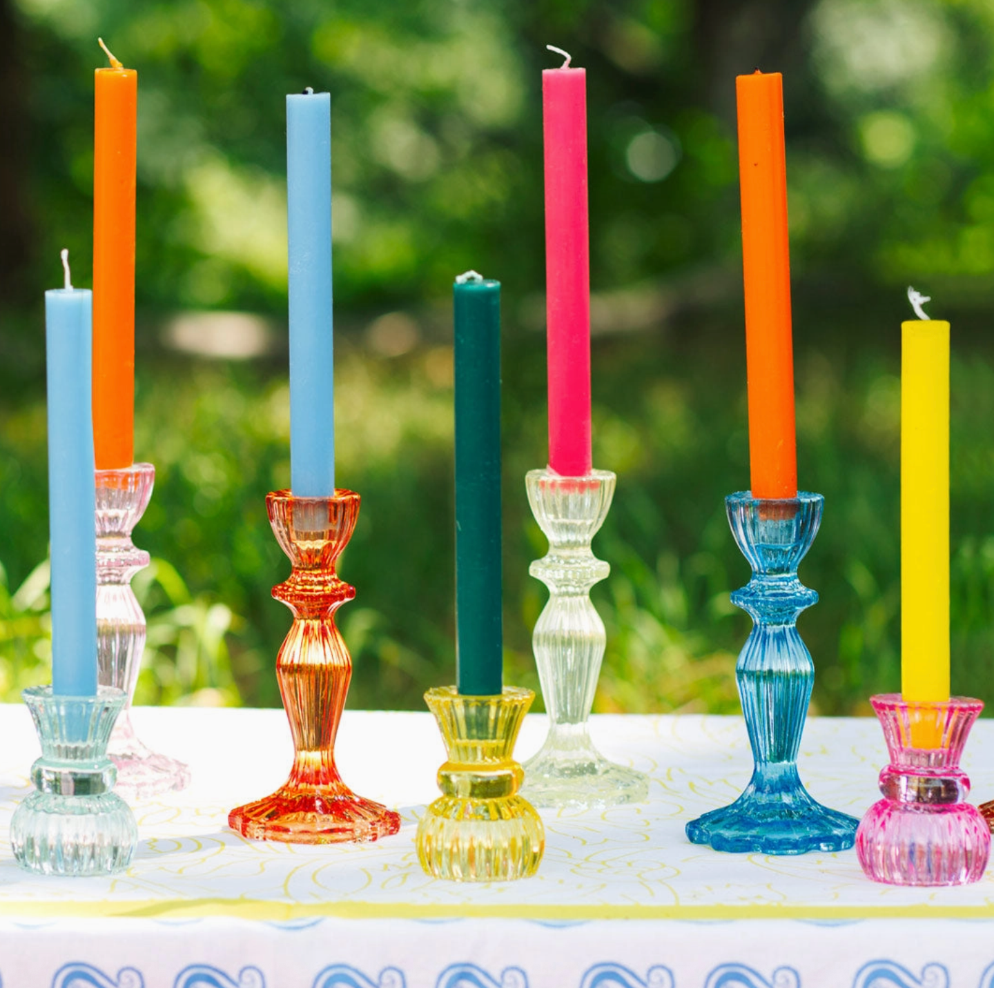 small Glass Candle Holder