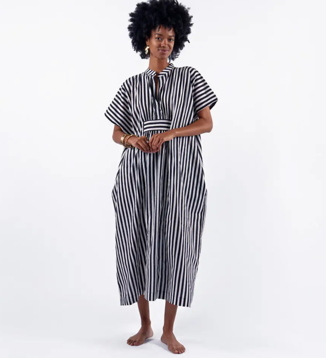 stripe kaftan