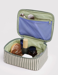 striped sage cosmetic case (+sizes)