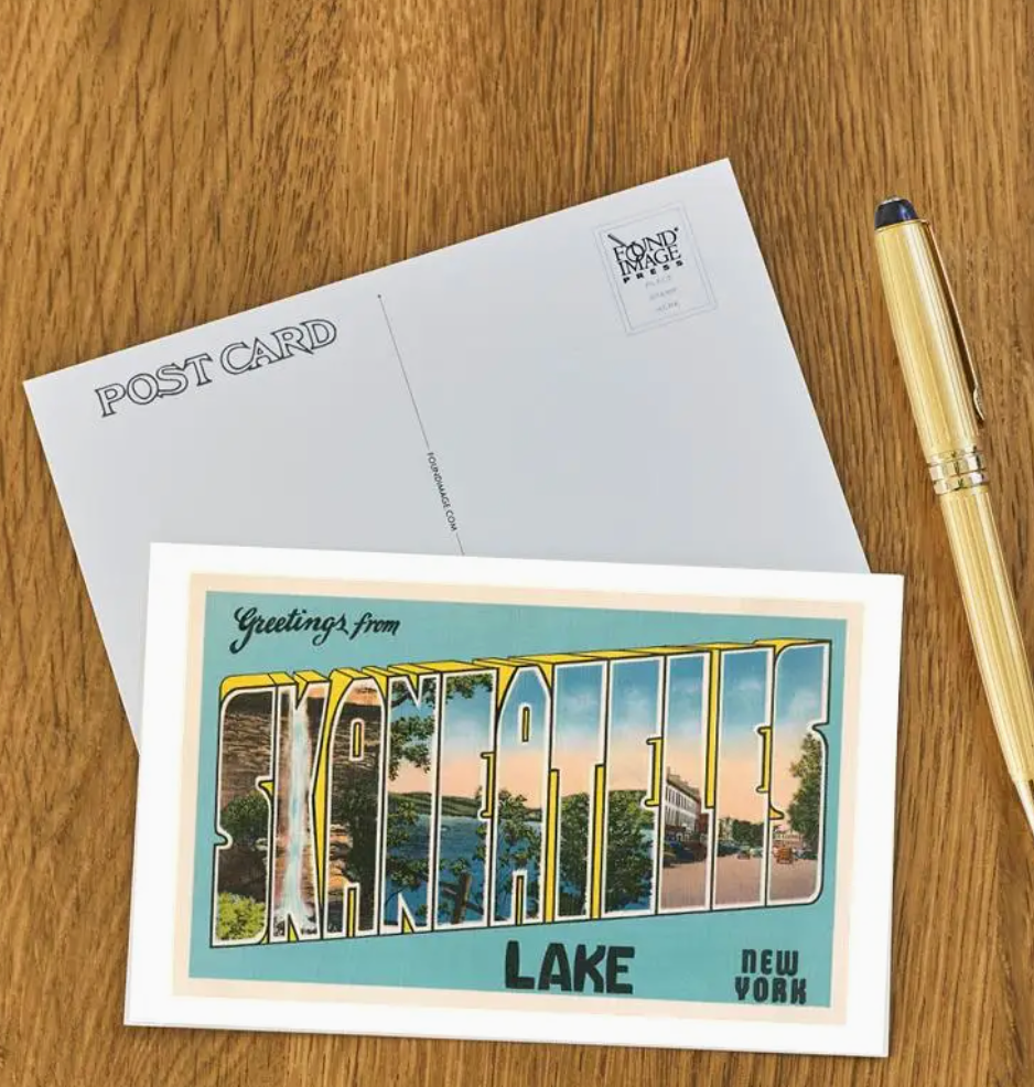 Greetings from Skaneateles Lake, New York - Vintage Image