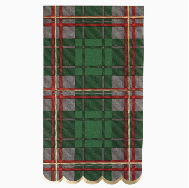 Holiday Plaid Guest Napkins