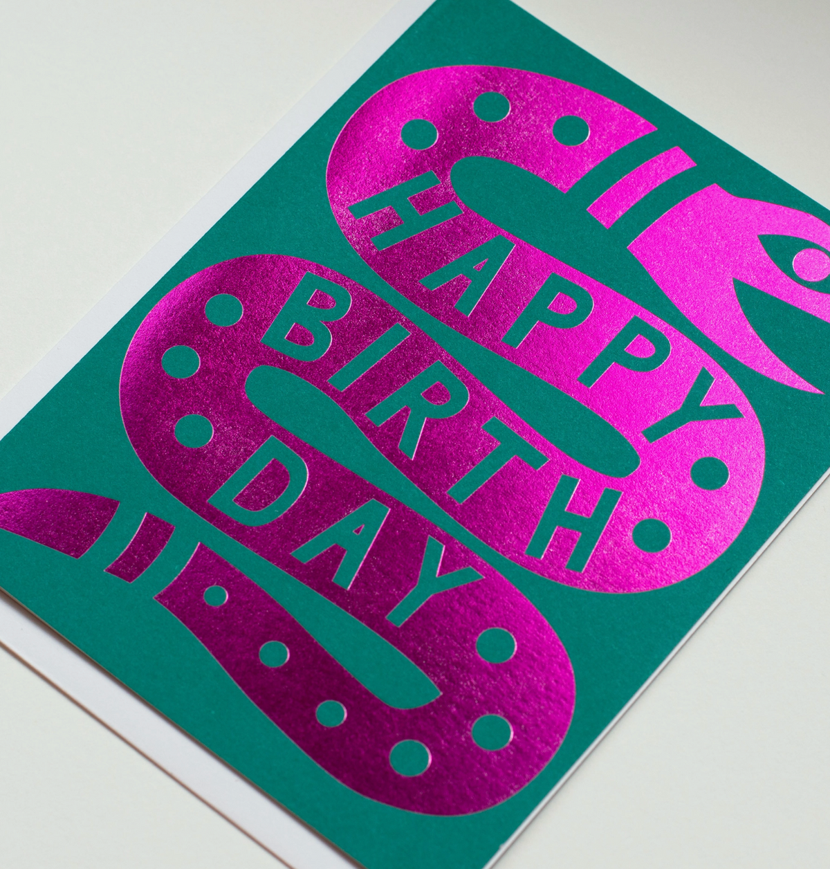 foil snake greeting card