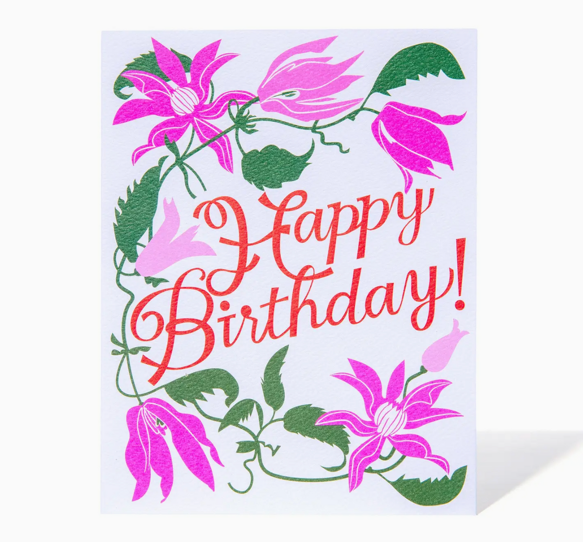 Clematis Birthday Note Card