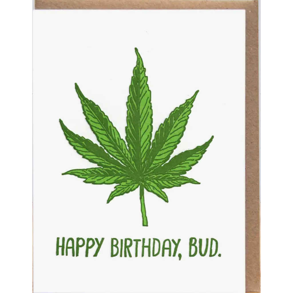 HBD Bud (Letterpress Card)