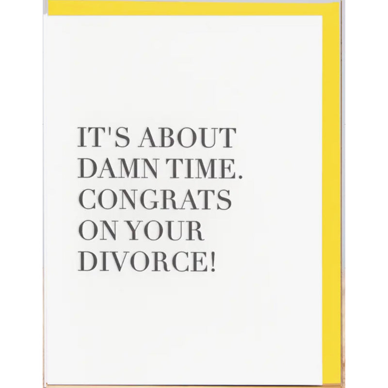 divorce (Letterpress Card)