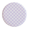 paper plates- check it lavender napkin