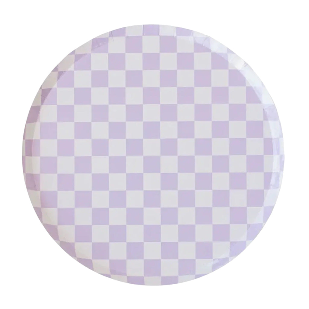 paper plates- check it lavender napkin