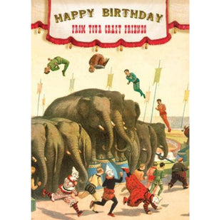 HBD from crazy friends : greeting card