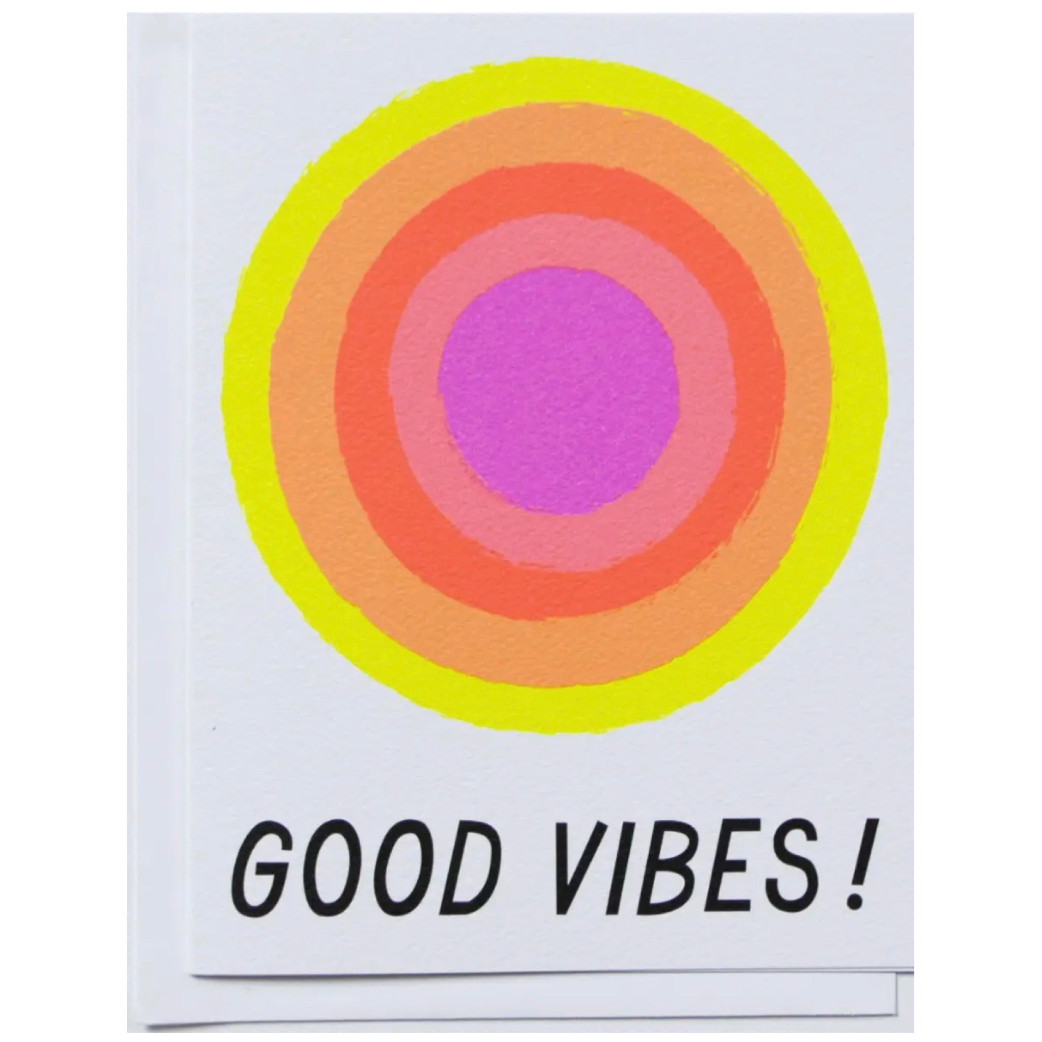 good vibes greeting card