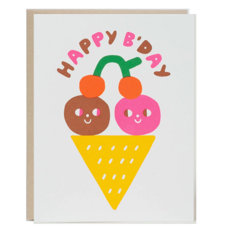 ice cream wishes greeting card