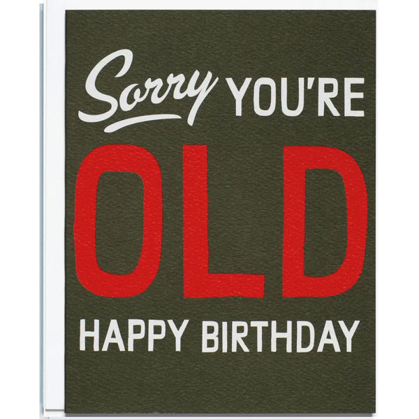 so old birthday greeting card – DROOZ + Company