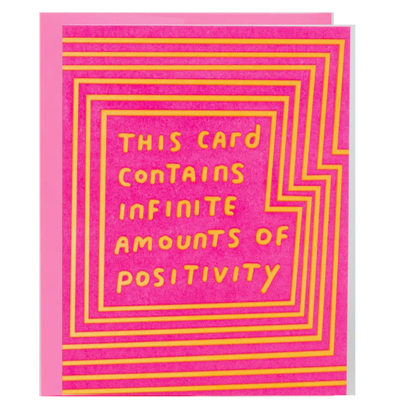 infinite positivity greeting card
