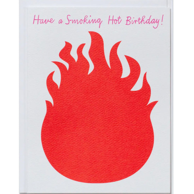smoking HOT  greeting card