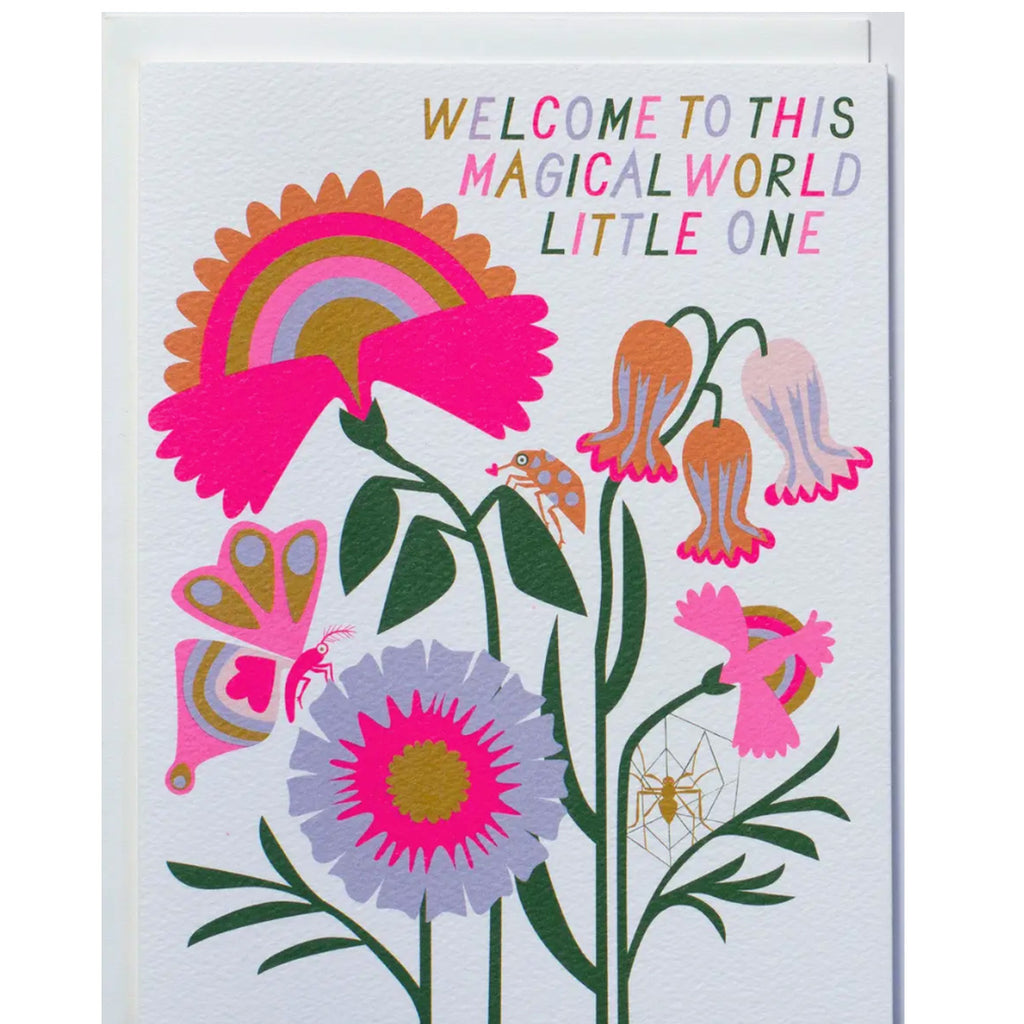 welcome little one greeting card