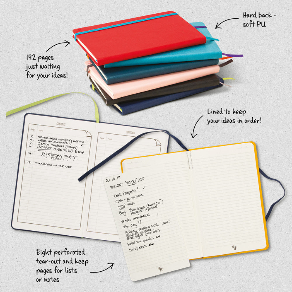 mustard- BOOKaroo A5 notebook