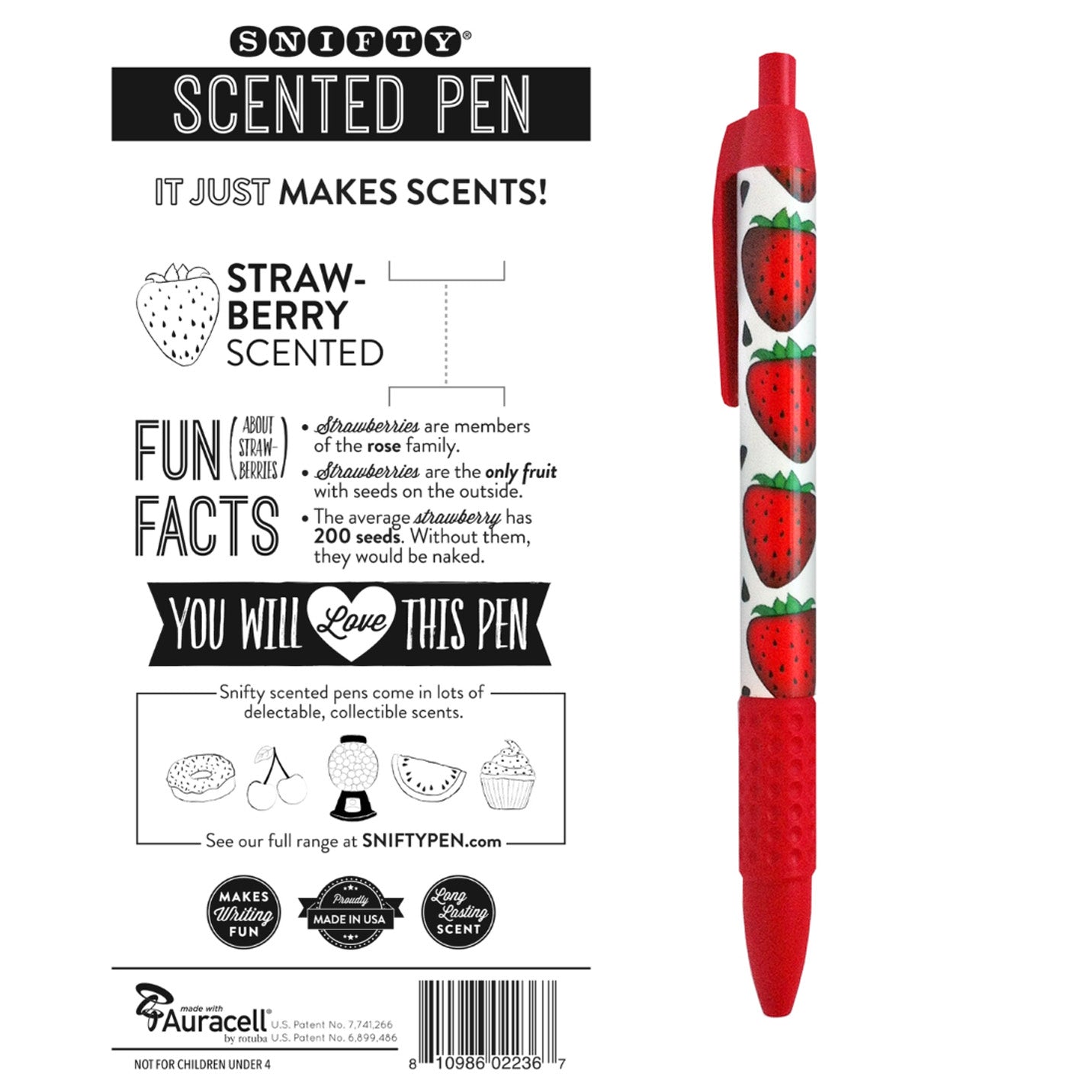 strawberry scented pen