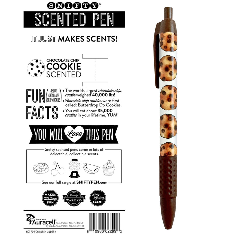 chocolate chip cookie scented pen