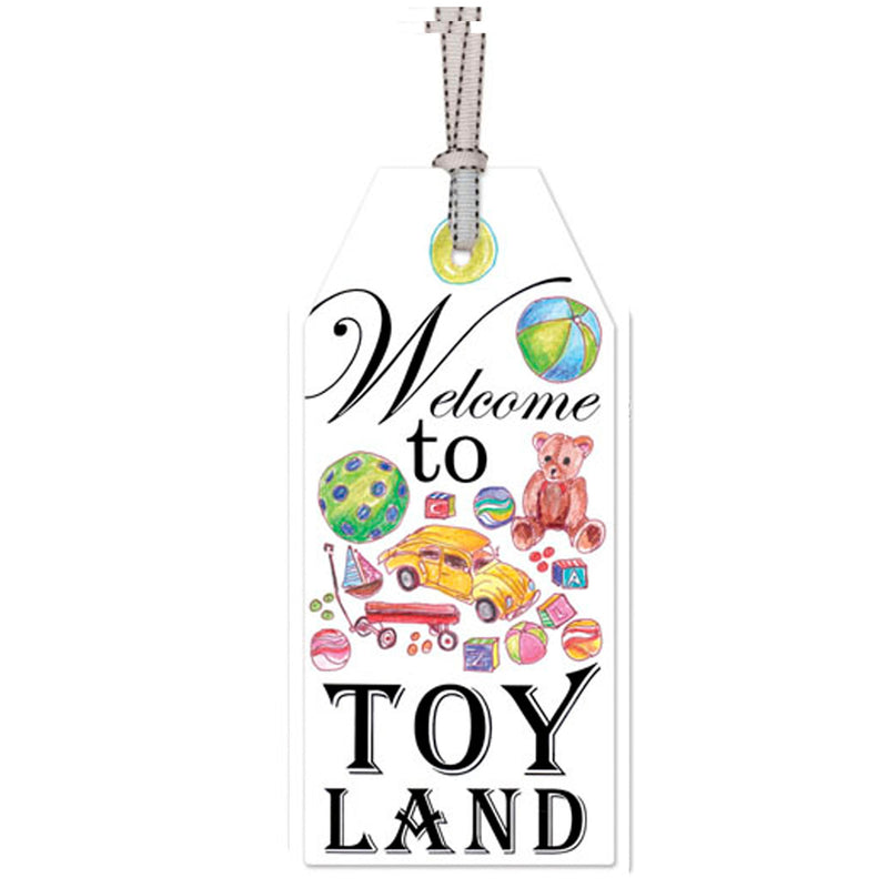 "Welcome to Toy Land" Door Tag