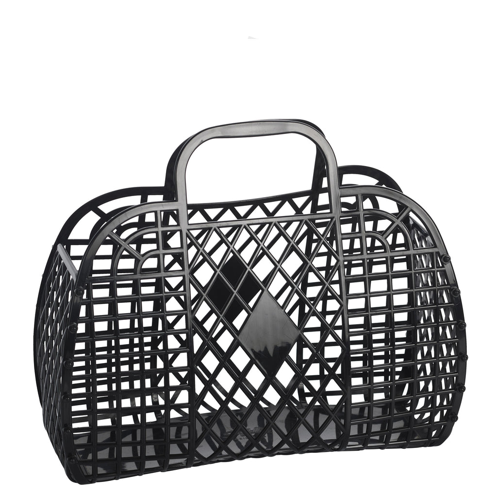 black: large retro basket {Sun Jellies}