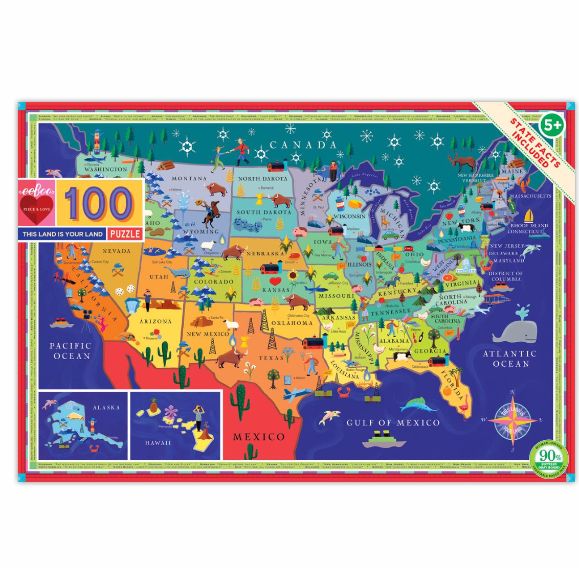 This Land United States 100 piece puzzle