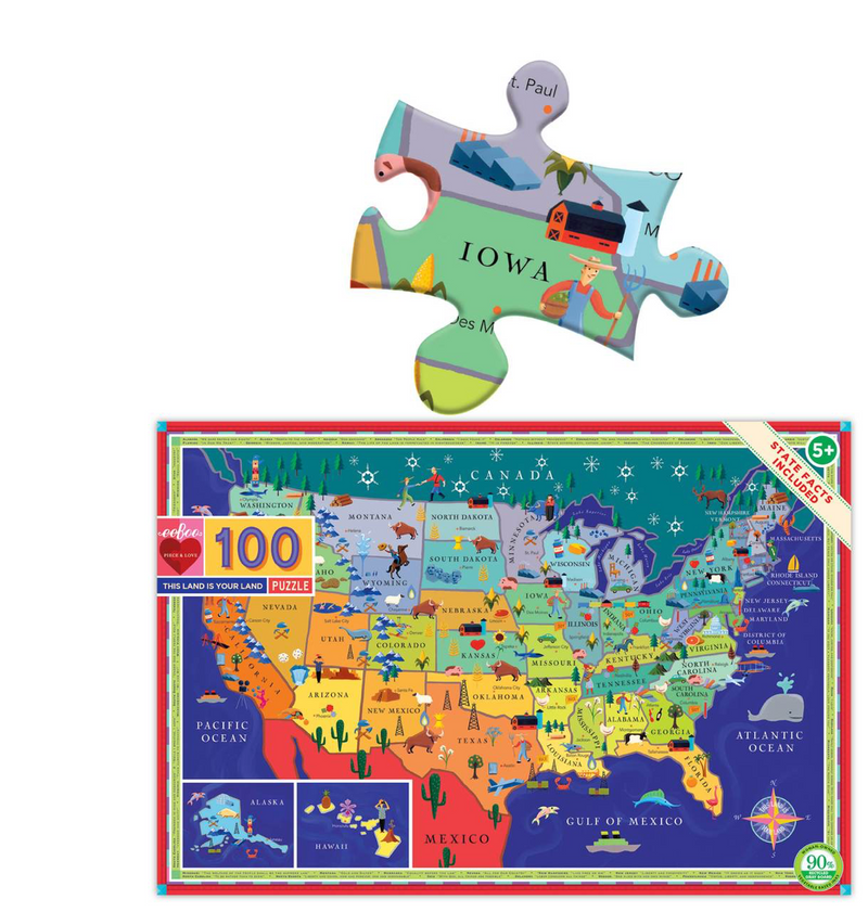 This Land United States 100 piece puzzle