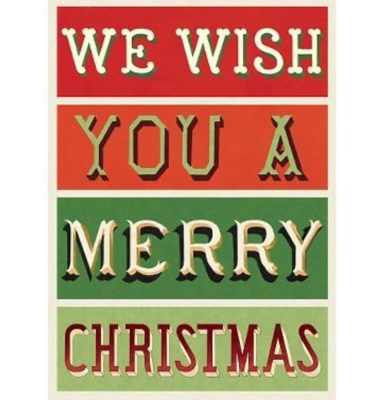 we wish you merry christmas poster