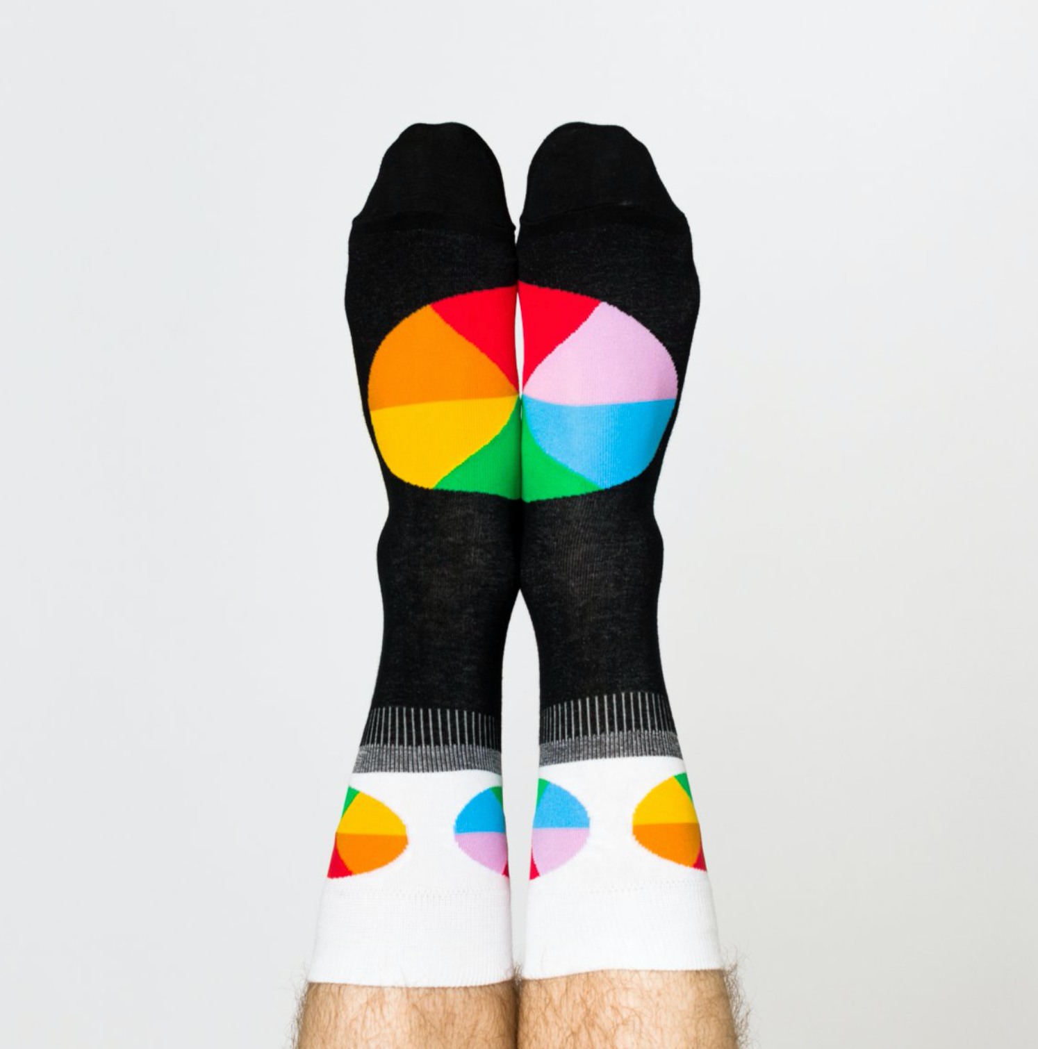 Color Wheel  Crew Socks - Men's