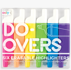 Do-Overs Erasable Highlighters (set of 6)