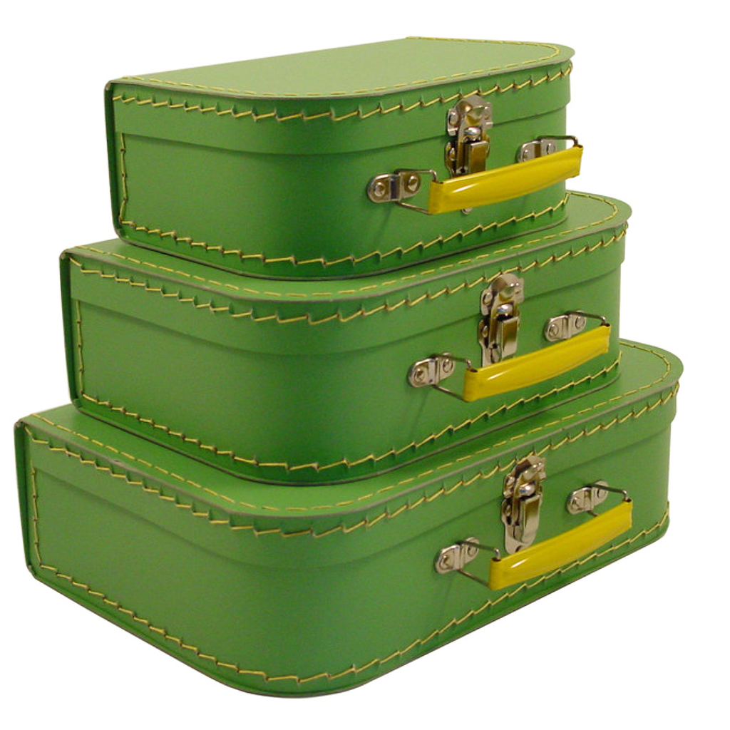 mini green suitcase