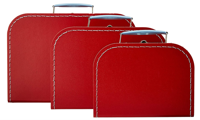mini red suitcase