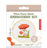 mushroom: Mini Cross Stitch Embroidery Kit