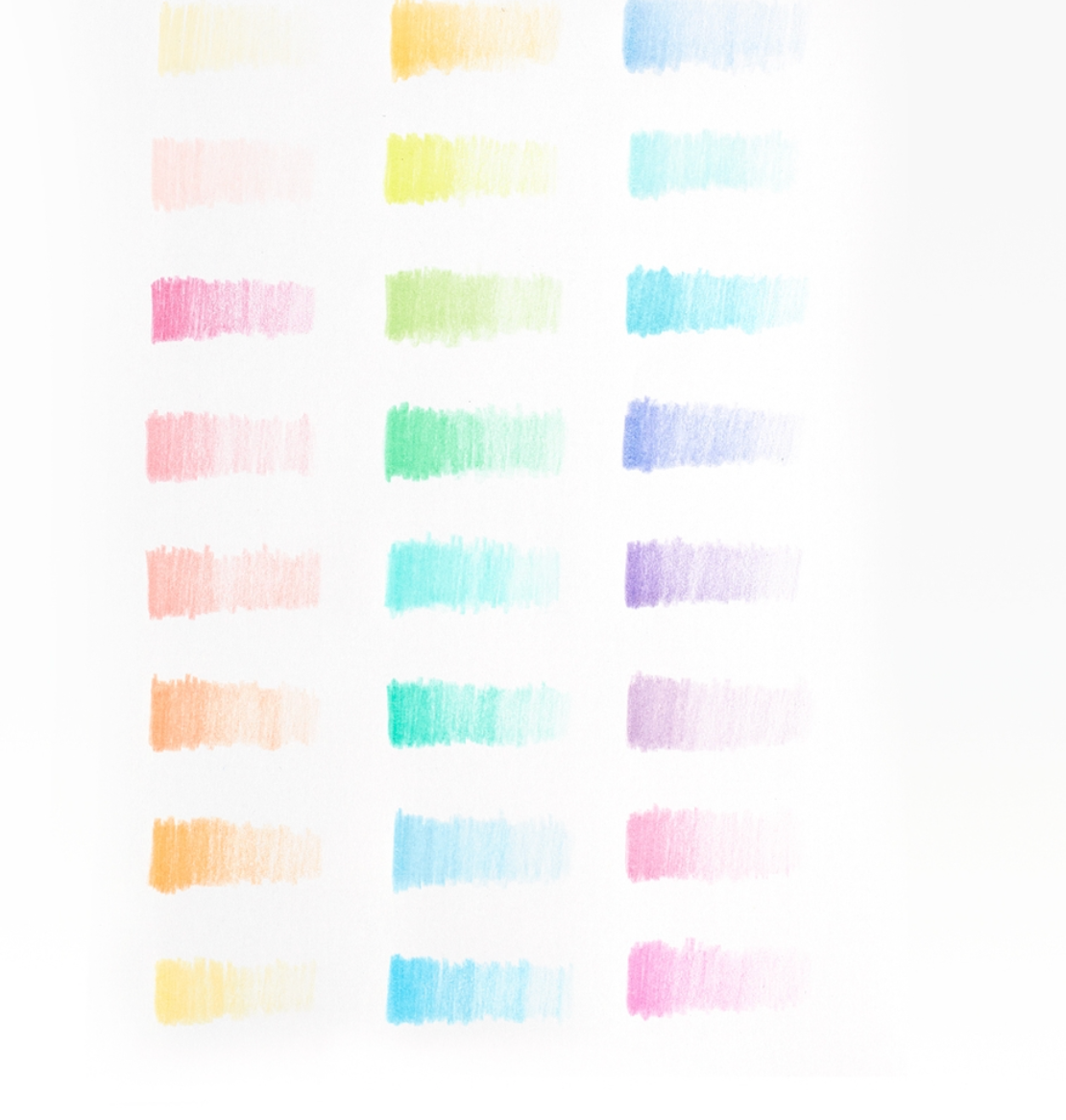 pastel hue pencils