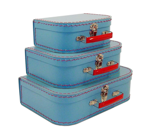 Blue mini suitcase