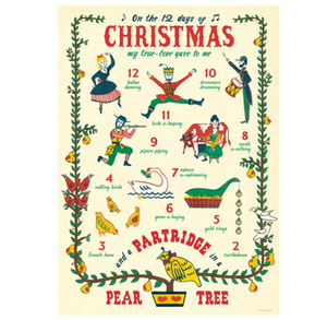 12 days Christmas poster