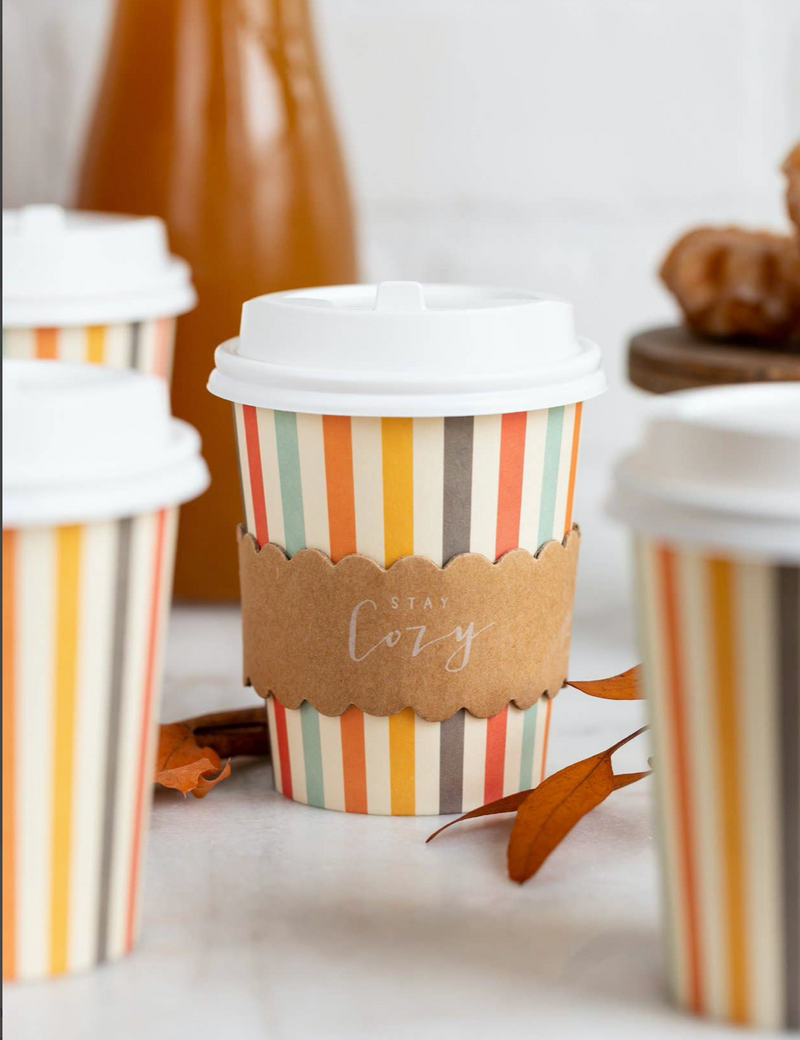 Harvest Stripes To-Go COZY Cups