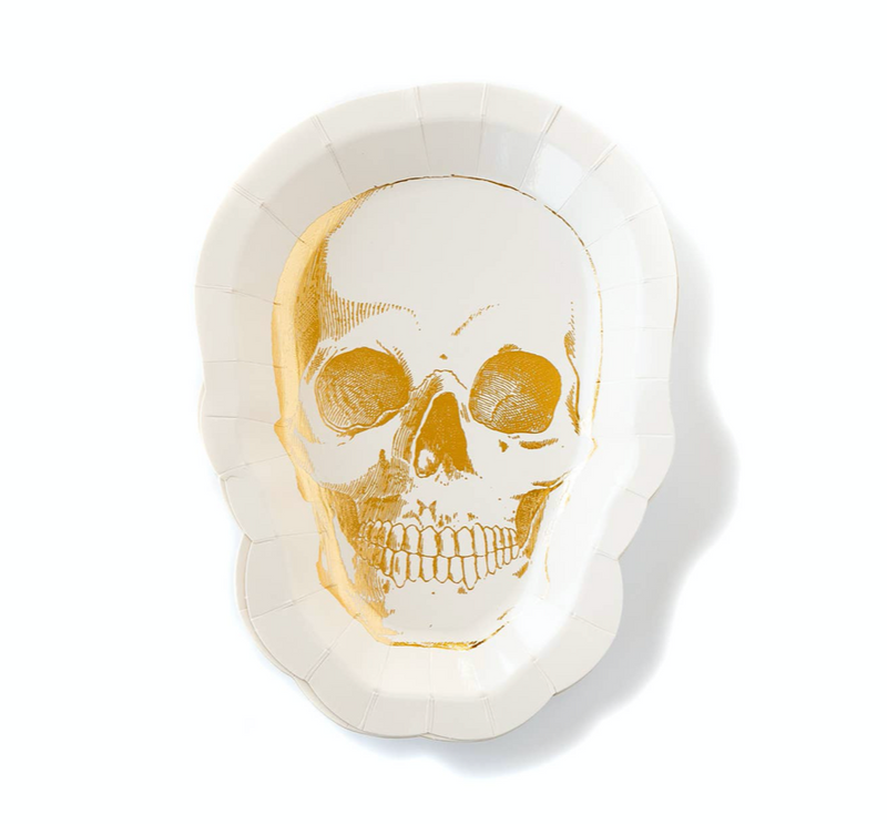 skull paper plate